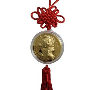 Chinese Dragon Red Knot Wall Car Hanging Feng Shui Lucky Wealth Prosperity St#2